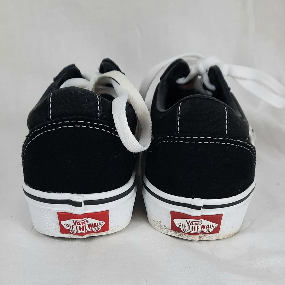 Vans Suede Womens Shoes Size 6 Black White Skate Sneakers Old Skool - Picture 5 of 10